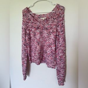 Aéropostale Women’s Pink/Purple Knit Sweater